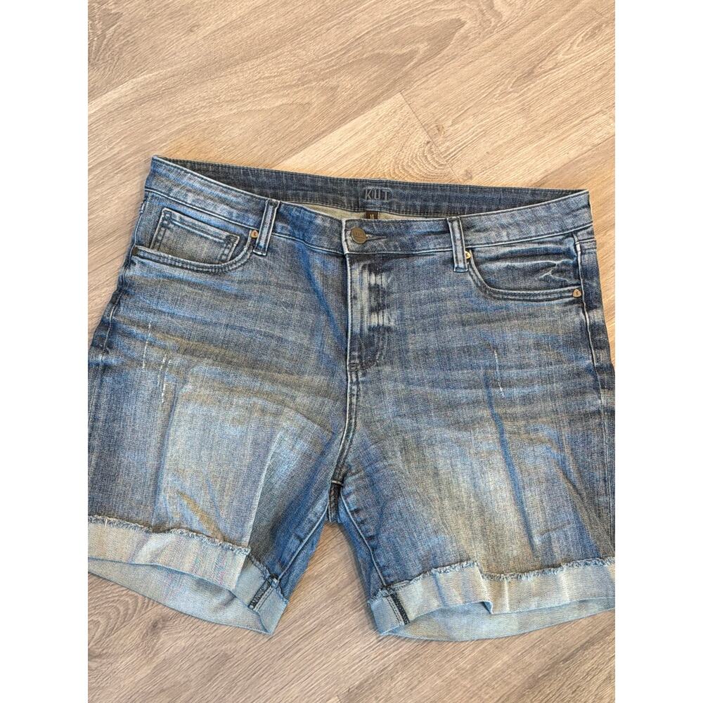Kut From The Kloth size 14 denim jean shorts boyfriend short